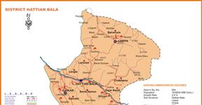 District Hattian Bala Map - AJK