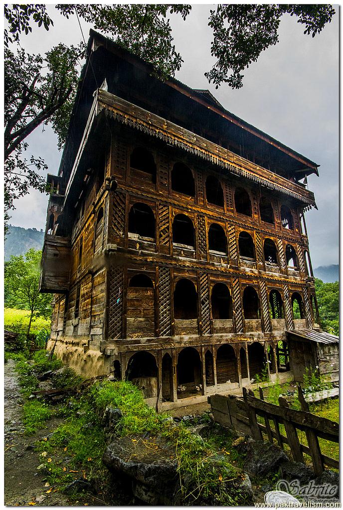 A century old house having 5 storeys in Naukot Village, Leepa Valley, Azad Jammu & Kashmir, Pakistan