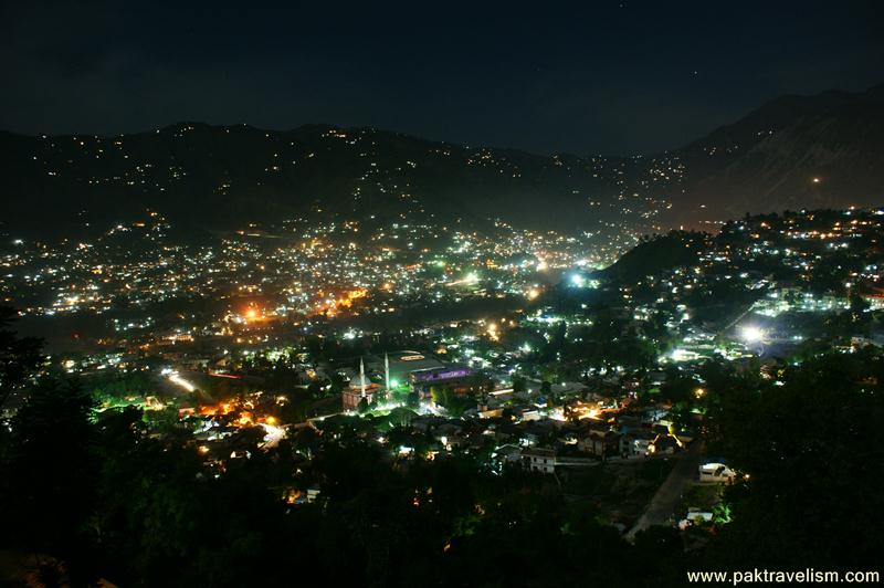 Muzaffarabad City View at Night