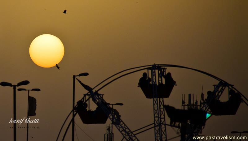 Sunset at Expo Center Karachi.