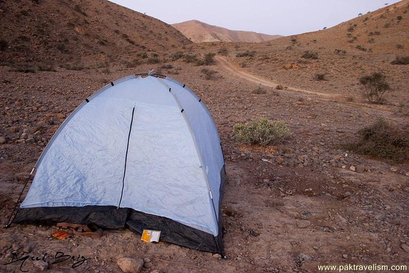 Camping at Kanrach, Balochistan